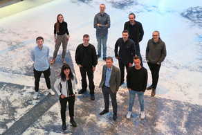 Gruppenfoto von Mitarbeitern*innen des Lehrstuhls Mikro- und Nanoelektronik, aufgenommen 2023 in der DASA Dortmund