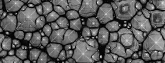 In TMAH strukturierte Siliziumoberfläche Wet etched silicon surface by TMAH